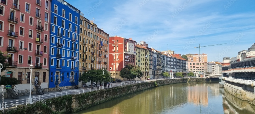 panorama, Bilbao, Baskia, Spsin