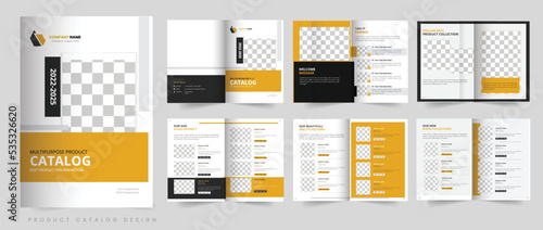 Company product catalogue design template 
