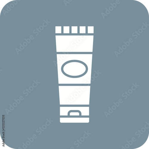 Face Wash Multicolor Round Corner Glyph Inverted Icon