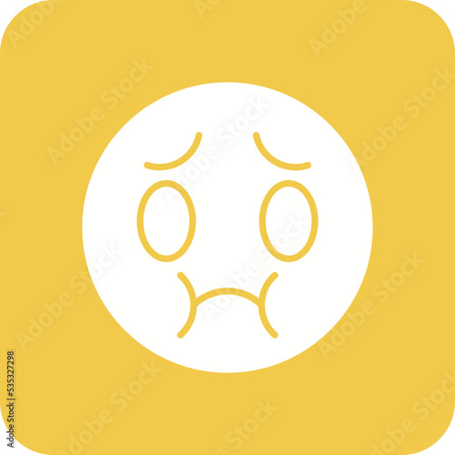 Sick Multicolor Round Corner Glyph Inverted Icon
