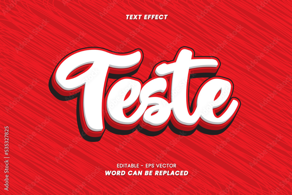 Teste Text Effect with a modern concept