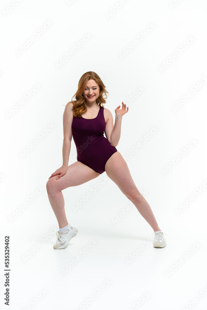 model size posing bodysuit on white background model size posing bodysuit on white background