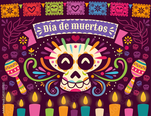 Dia de los muertos banner