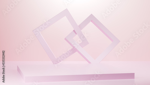 Background to display products, pink.