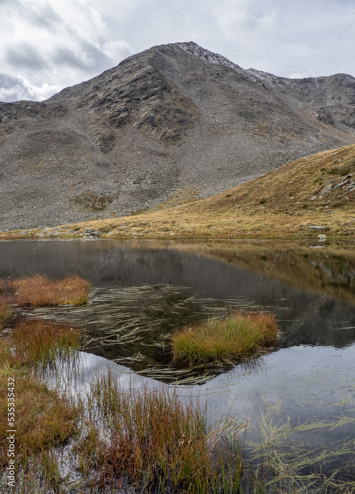 Landscape in Kurzras in South Tyrol, Italy