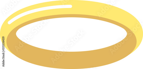 Golden Ring or Halo vector illustration photo