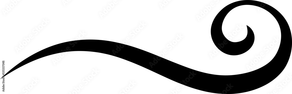 Calligraphy Swirl Decorative Design Element Calligraphy Swirl Decorative Design Element