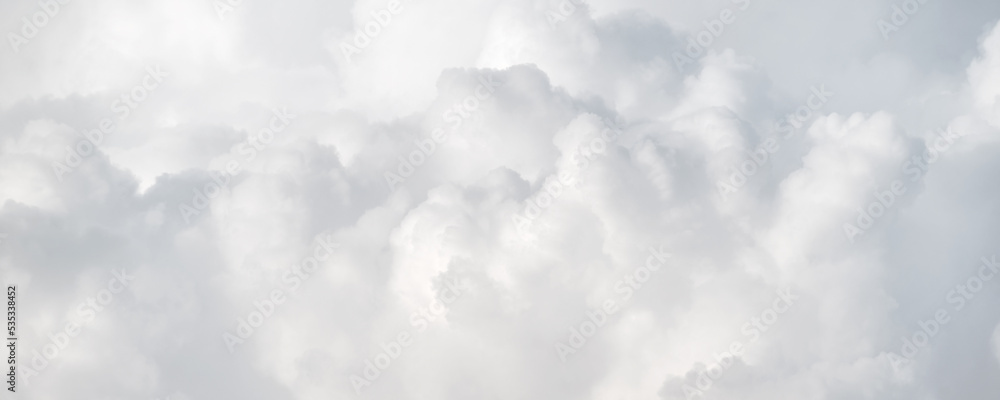 White cloud in the sky panoramic