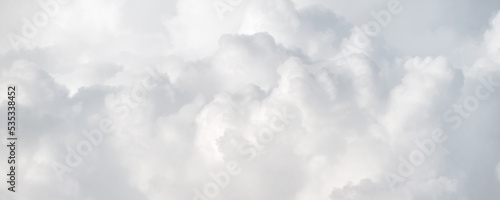 Obraz na płótnie White cloud in the sky panoramic w salonie