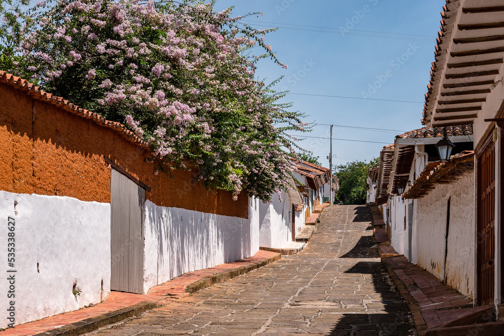 streets of old town of Colombia, Barichara