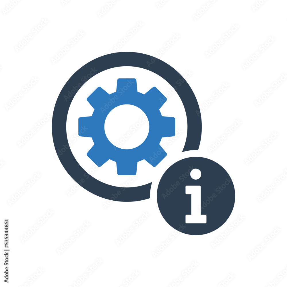 Information Support Icon - Info Setting Icon Information Support Icon - Info Setting Icon