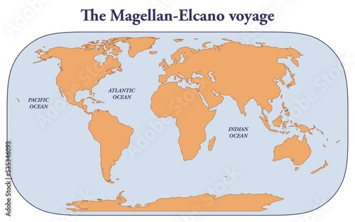 The route of the Magellan-Elcano expedition