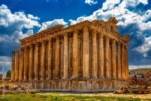 Lebanon. Baalbek (UNESCO World Heritage Site), ancient Heliopolis in Greek and Roman period. The Temple of Bacchus