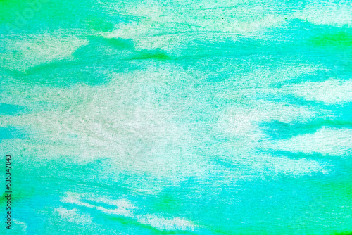 abstract turquoise background of corrugated paper with a gradient, horizontal