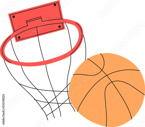 playing basketball hobby and free time activity clipart © swiitery
