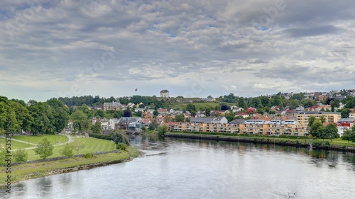 centre ville de Trondheim en Norvège, Gamle Bybro Bryggene i Trondheim 