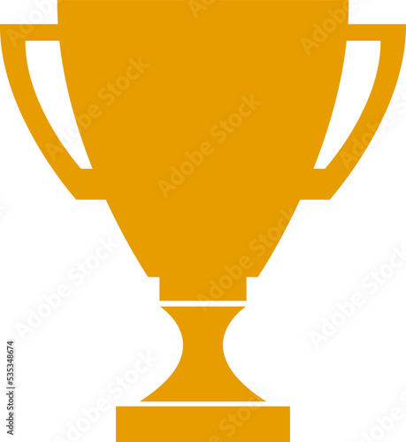 png gold trophy cup icon isolated.