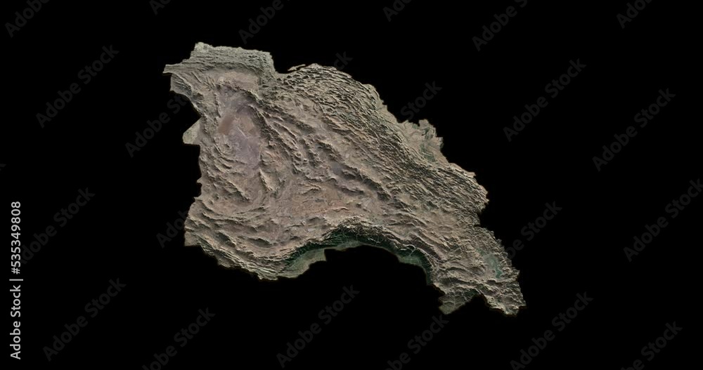 Iran north to south map with 3d relief 4K satellite ground top height Iran north to south map with 3d relief 4K satellite ground top height