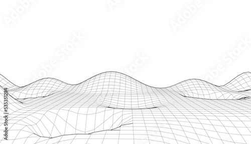 Abstract architectural drawing 3d illustration