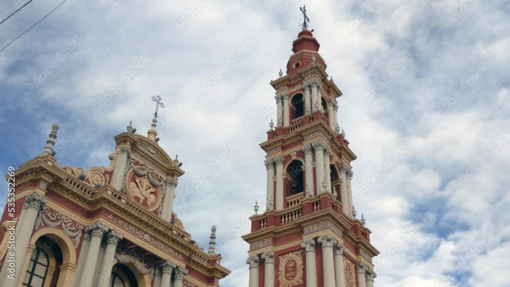 Church of Saint Francis, Salta, Argentina, South America. 4K Resolution. Church of Saint Francis, Salta, Argentina, South America. 4K Resolution.