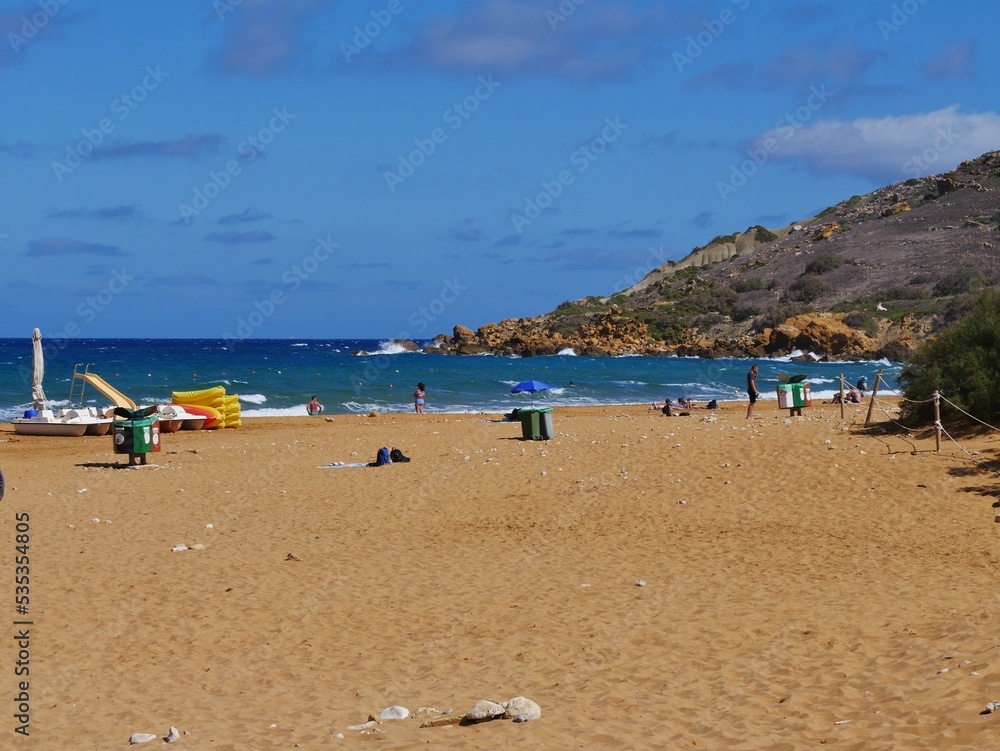 Strand Ramla auf Gozo