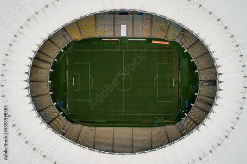 football stadium seen from above photo