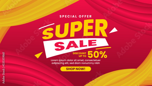 super sale background with discount