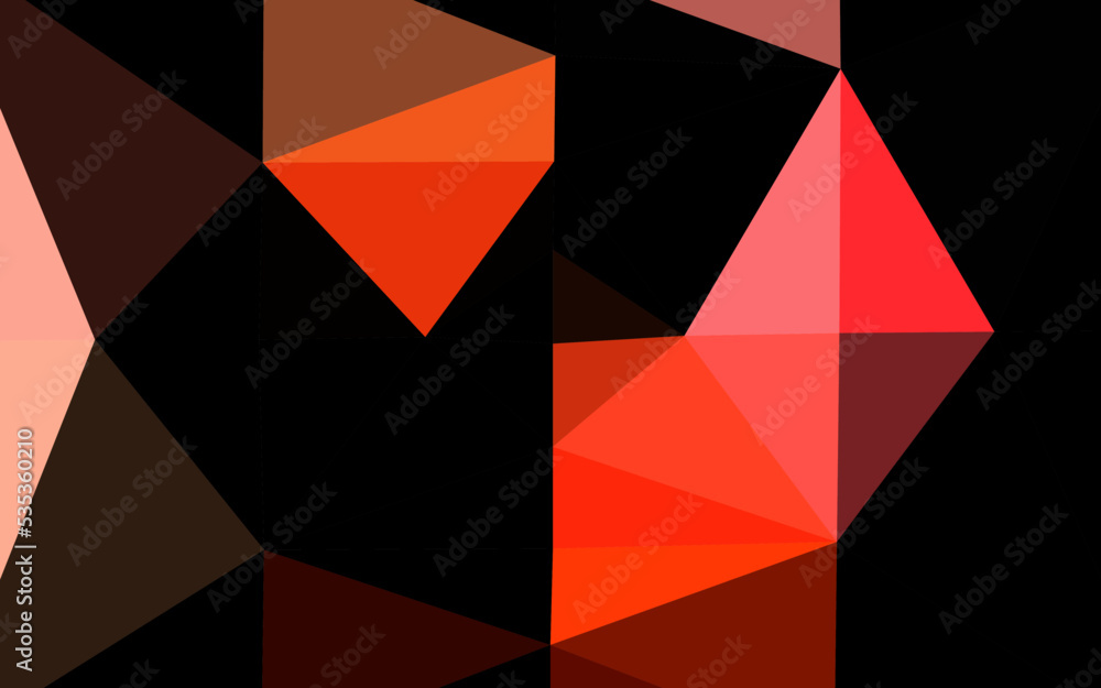 Light Red vector polygonal pattern. Light Red vector polygonal pattern.