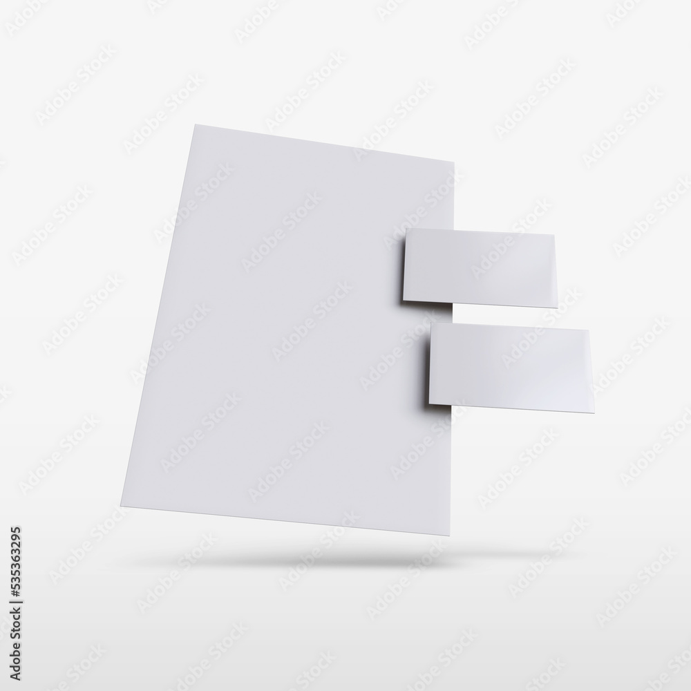 Minimal stationary blank mockup Minimal stationary blank mockup