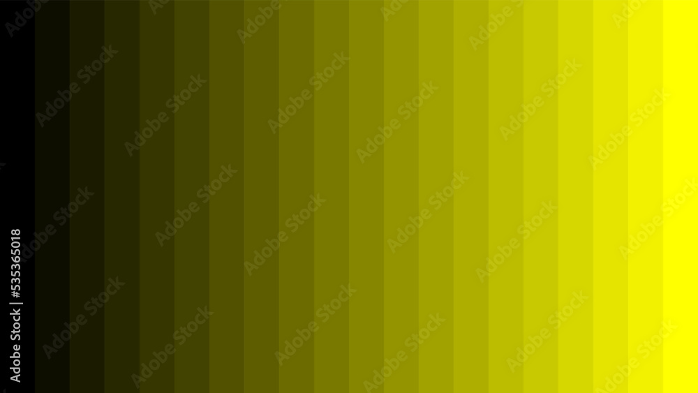 Vector Illustration of color gradient from black to yellow vector