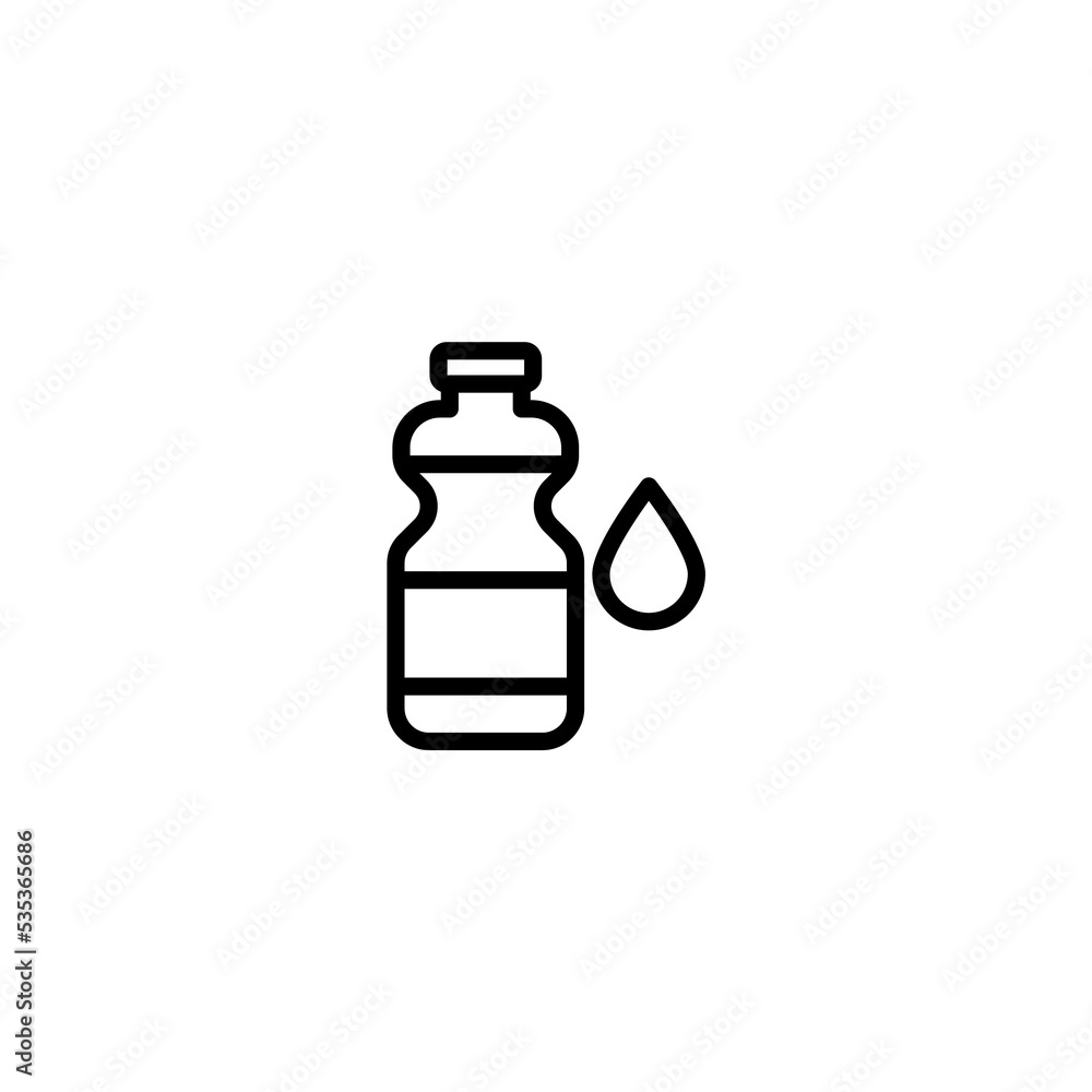 Water bottle concept line icon. Simple element illustration. Water bottle concept outline symbol design. Water bottle concept line icon. Simple element illustration. Water bottle concept outline symbol design.