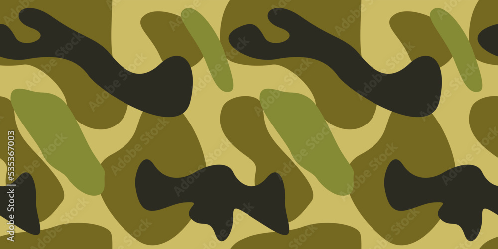 Vector graphic of Camouflage seamless pattern background. Fabric textile print template. Seamless Camouflage pattern vector. vector eps10.