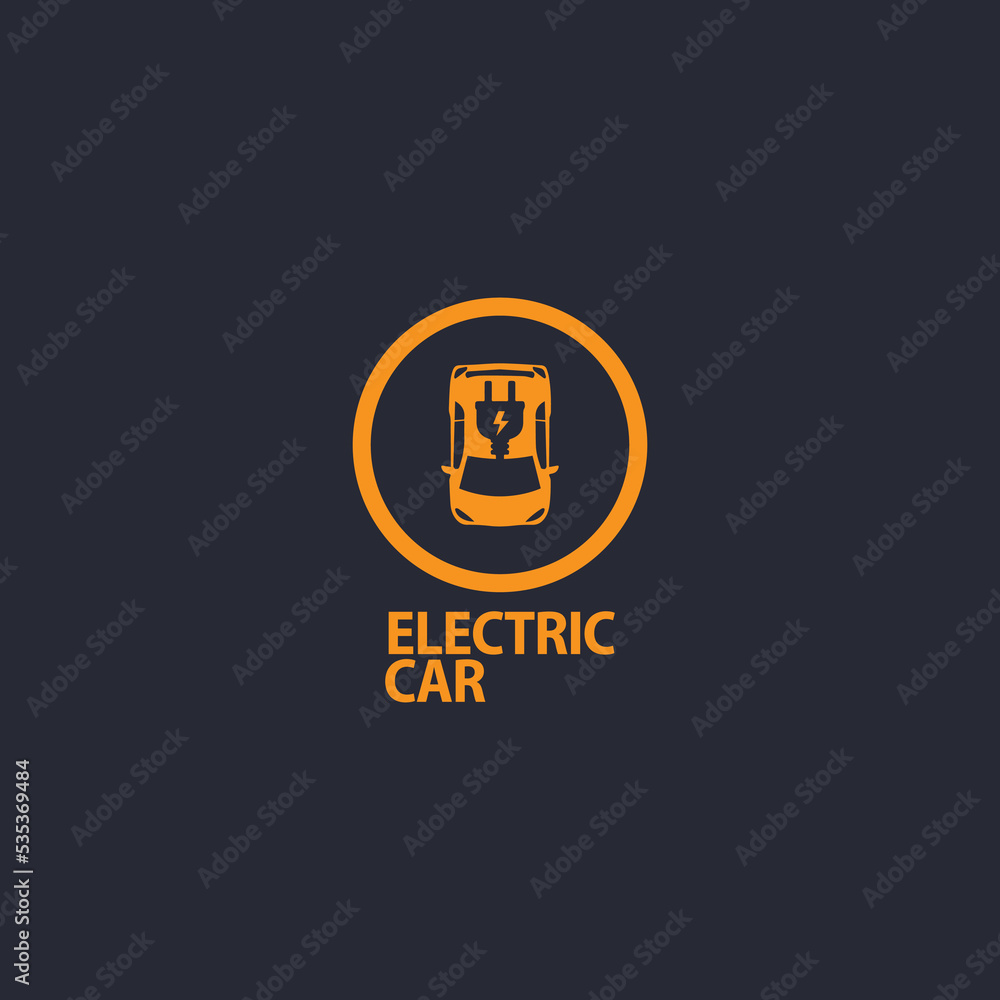 Solar energy car icon. Trendy Solar energy car logo.electric car logo