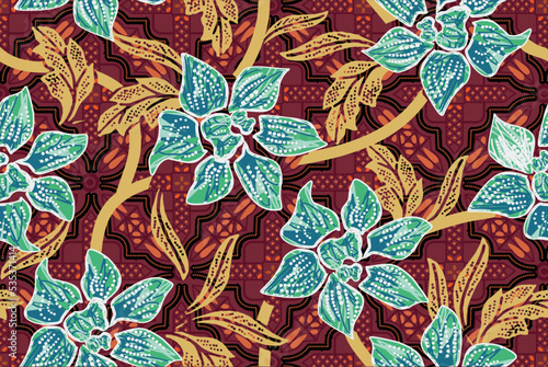 Batik Indonesian: is a technique of wax-resist dyeing applied to whole cloth, or cloth made using this technique originated from Indonesia.