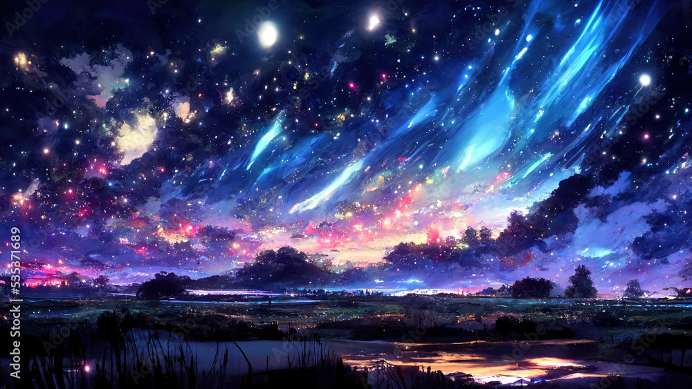 Bts anime galaxy wallpapers Wallpapers Download | MobCup