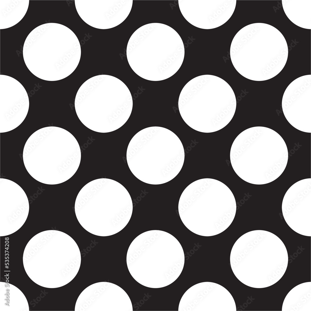 Large Dotted Black Perforated Seamless Pattern Large Dotted Black Perforated Seamless Pattern