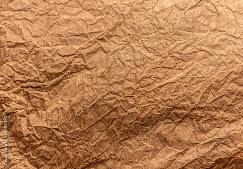 Wallpaper Mural Abstract wrinkled wrinkled texture of wrapping brown paper. Abstract background Torontodigital.ca