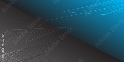 Abstract blue and black background