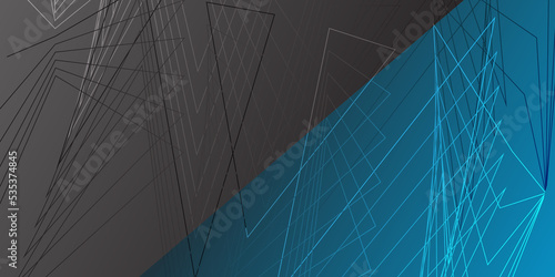 Abstract blue and black background