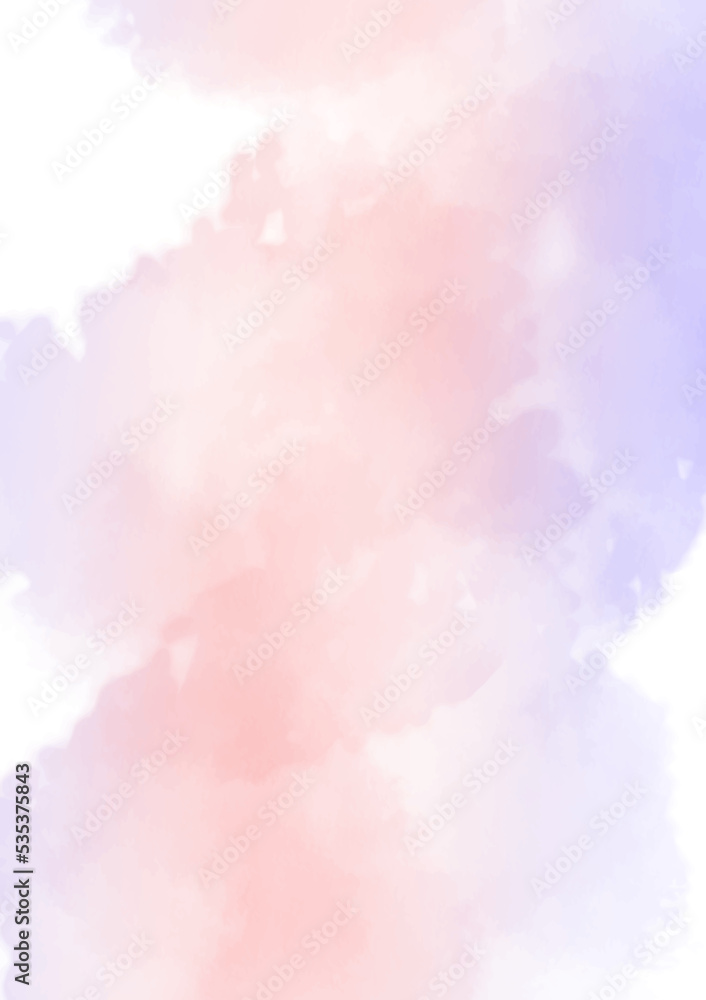 abstract pink purple subtle watercolor background with space