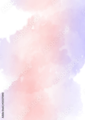 abstract pink purple subtle watercolor background with space