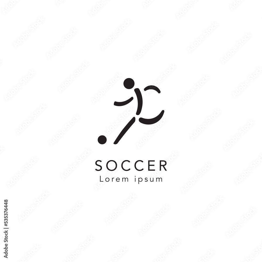 Monoline minimalistic soccer football logo icon vector inspiration, soccer football logo design template modern vector, soccer football Logo Vector Illustration Monoline minimalistic soccer football logo icon vector inspiration, soccer football logo design template modern vector, soccer football Logo Vector Illustration