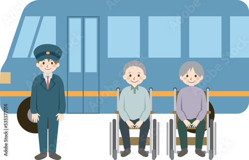 バス　高齢者　運転手