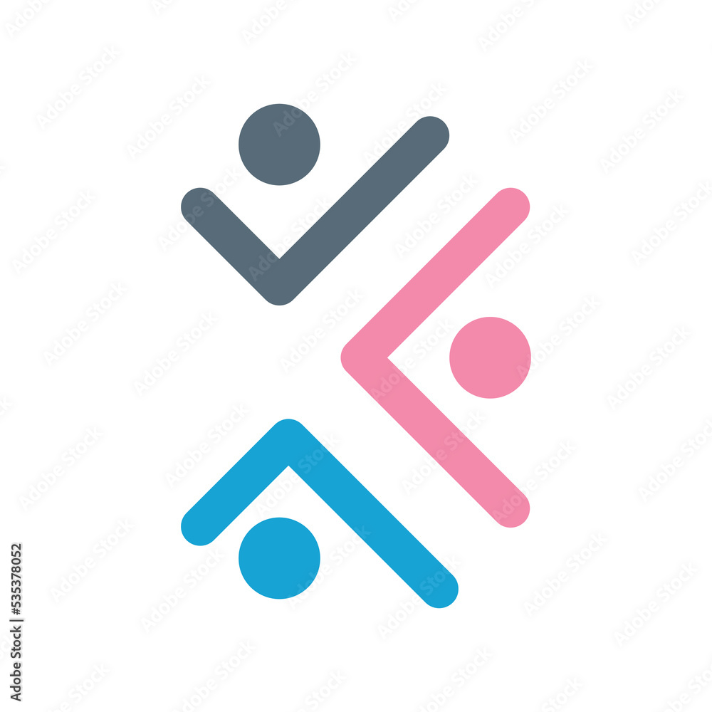 Abstract people logo design. People logo design Abstract people logo design. People logo design