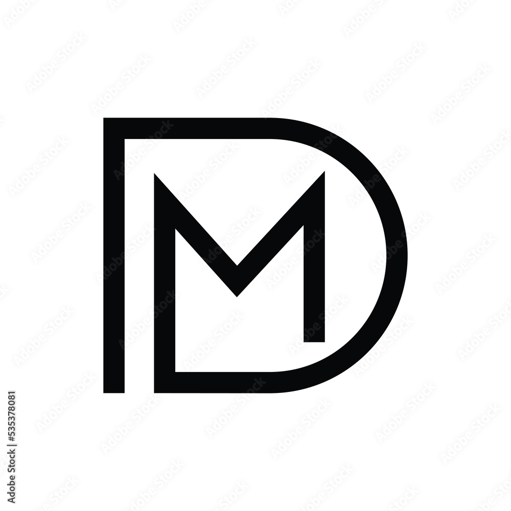 Letter DM logo design. Abstract logo design DM Letter DM logo design. Abstract logo design DM