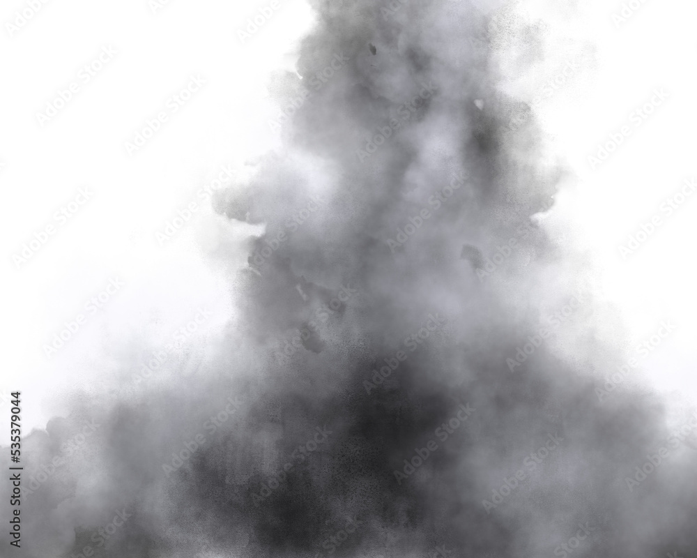 Fototapeta premium 雲の水彩風イラスト 背景
