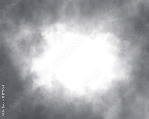 雲の水彩風イラスト　背景