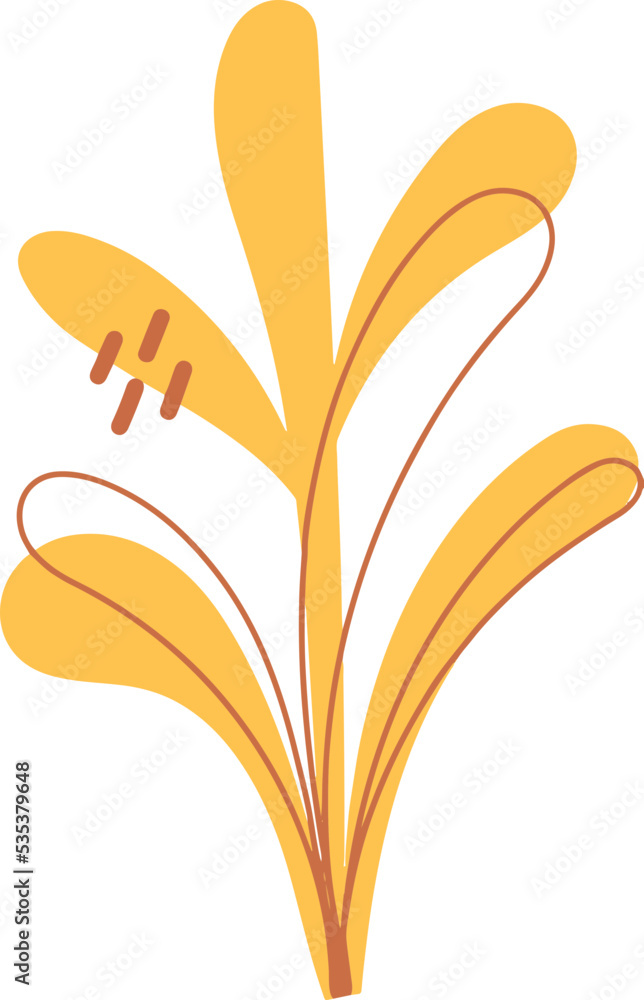 Abstract Flower in Autumn Sensation Abstract Organic Shapes Illustration Abstract Flower in Autumn Sensation Abstract Organic Shapes Illustration