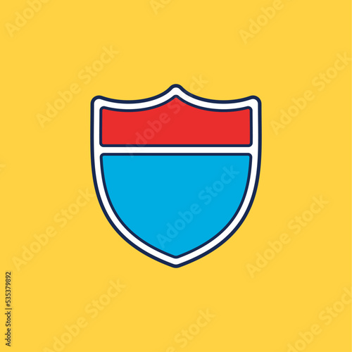 Vector Interstate Highway Road Shield