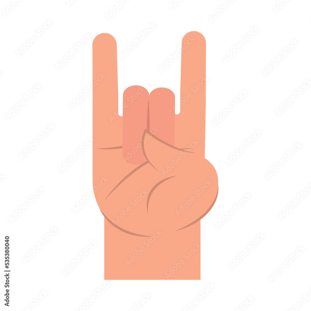 hand rock and roll gesture hand rock and roll gesture